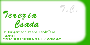 terezia csada business card